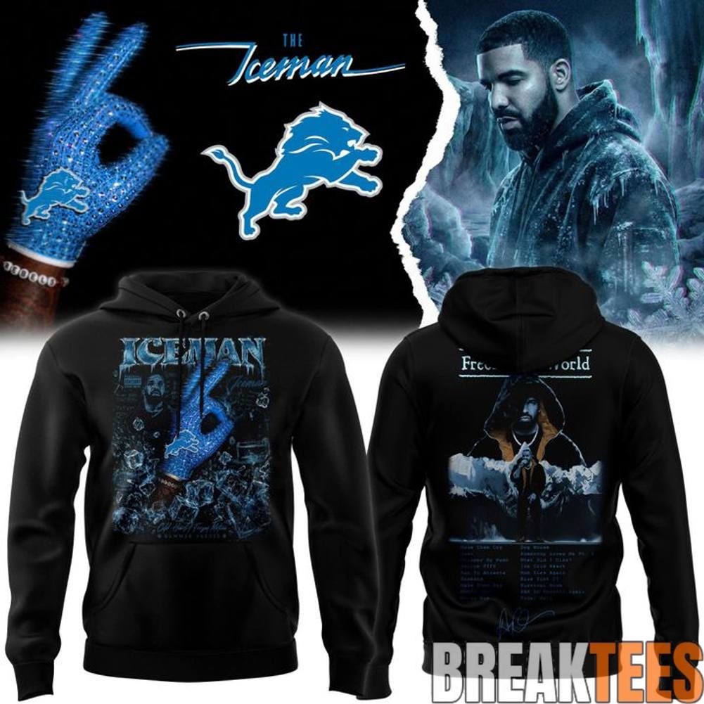 Drake Iceman x Detroit Lions Hoodie