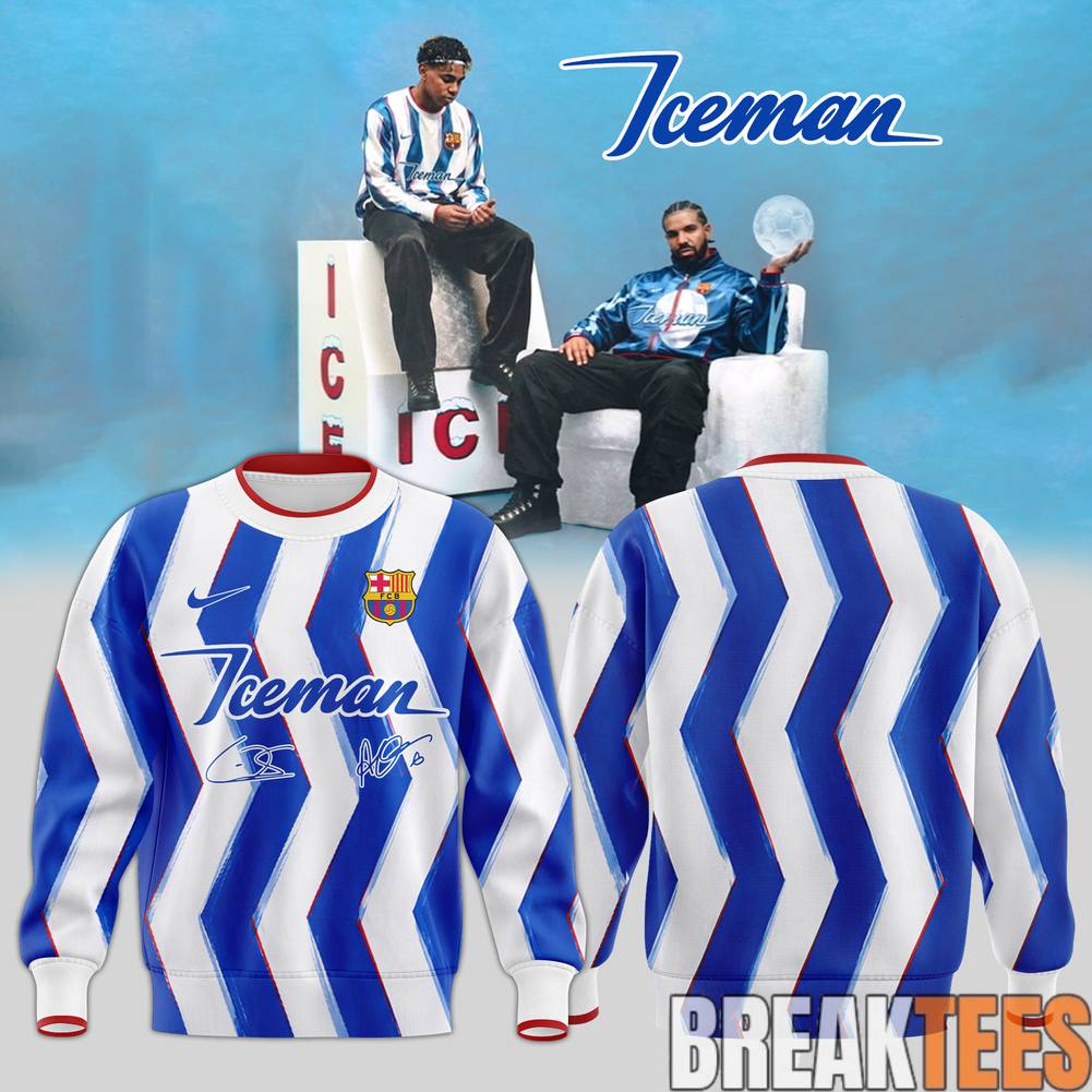 Drake Iceman x FC Barcelona 2026 Signature Sweatshirt