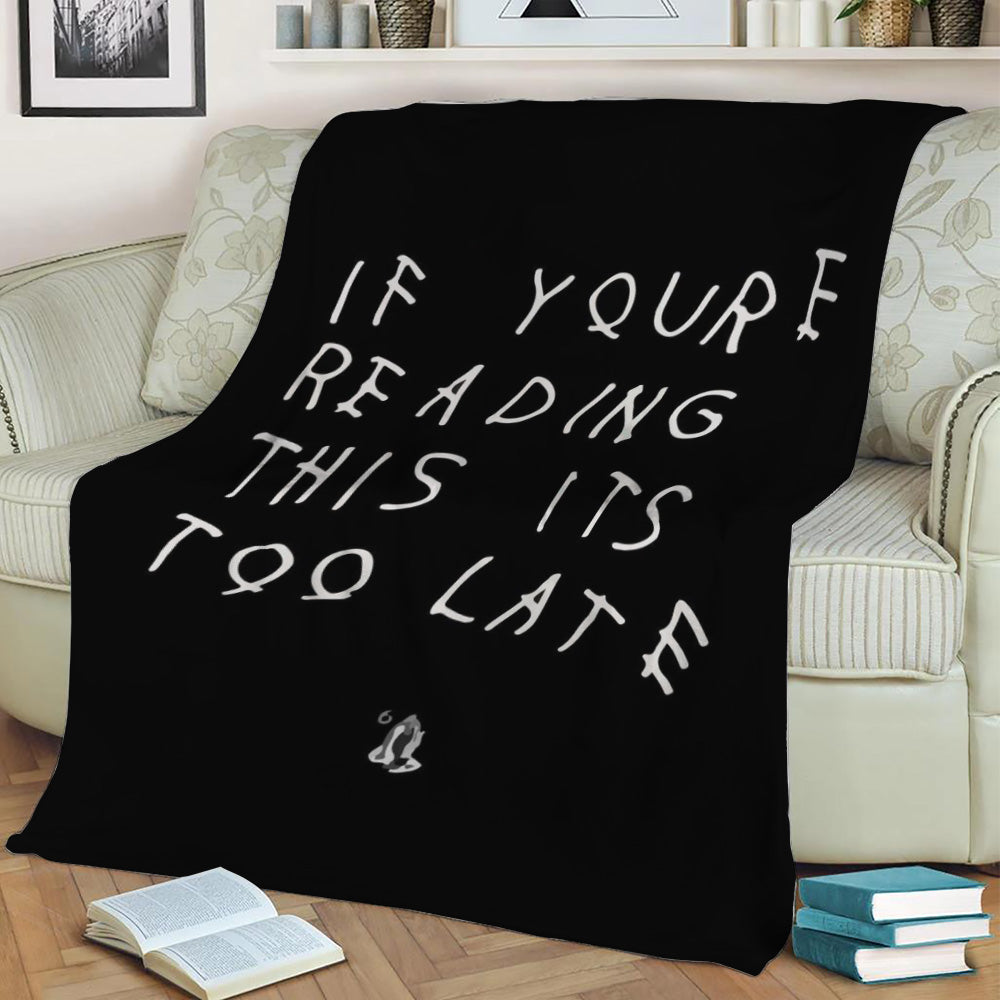 Drake Six God Album Fleece Throw Blanket
