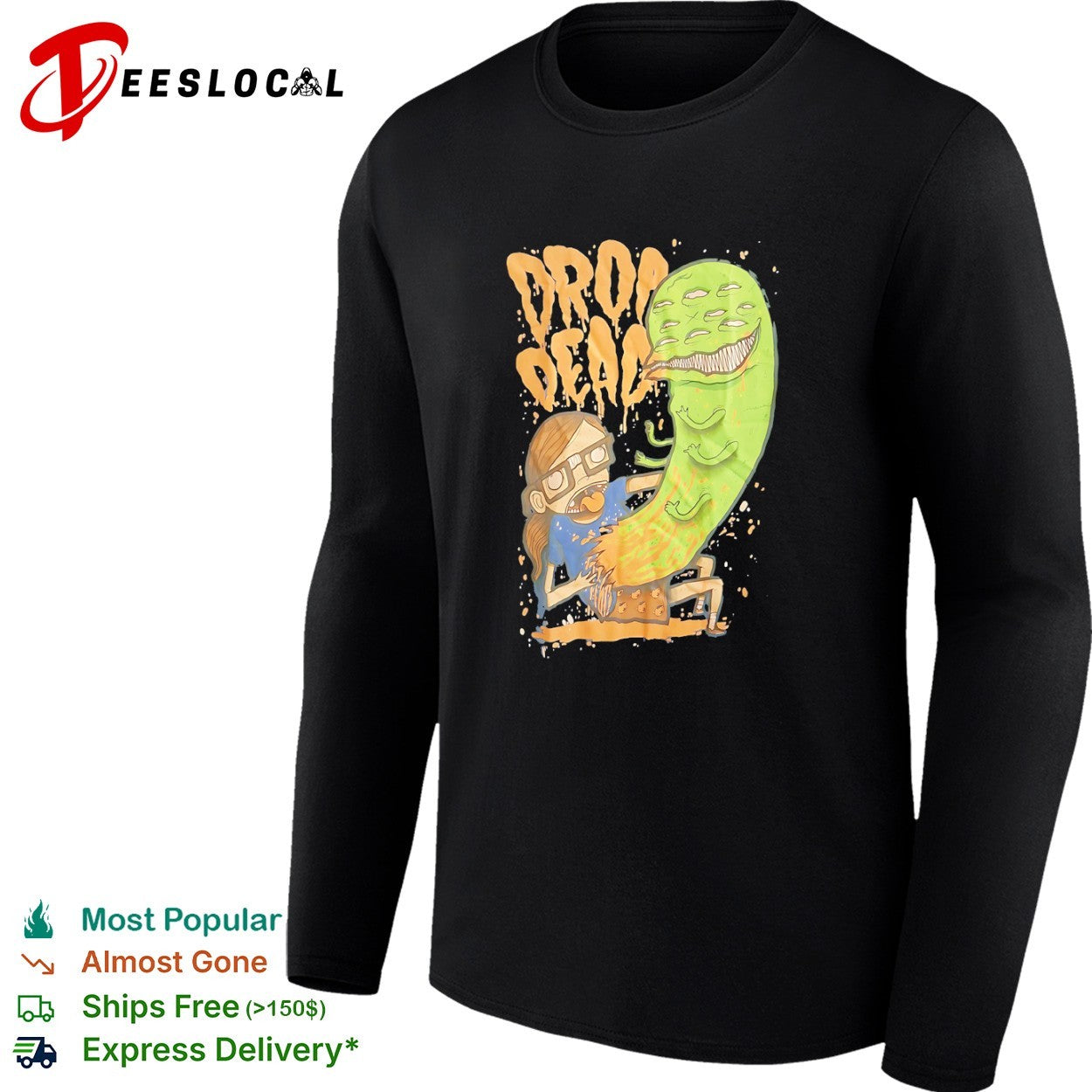 Drop Dead Rick and Morty Alien Monster Fusion Pop shirt