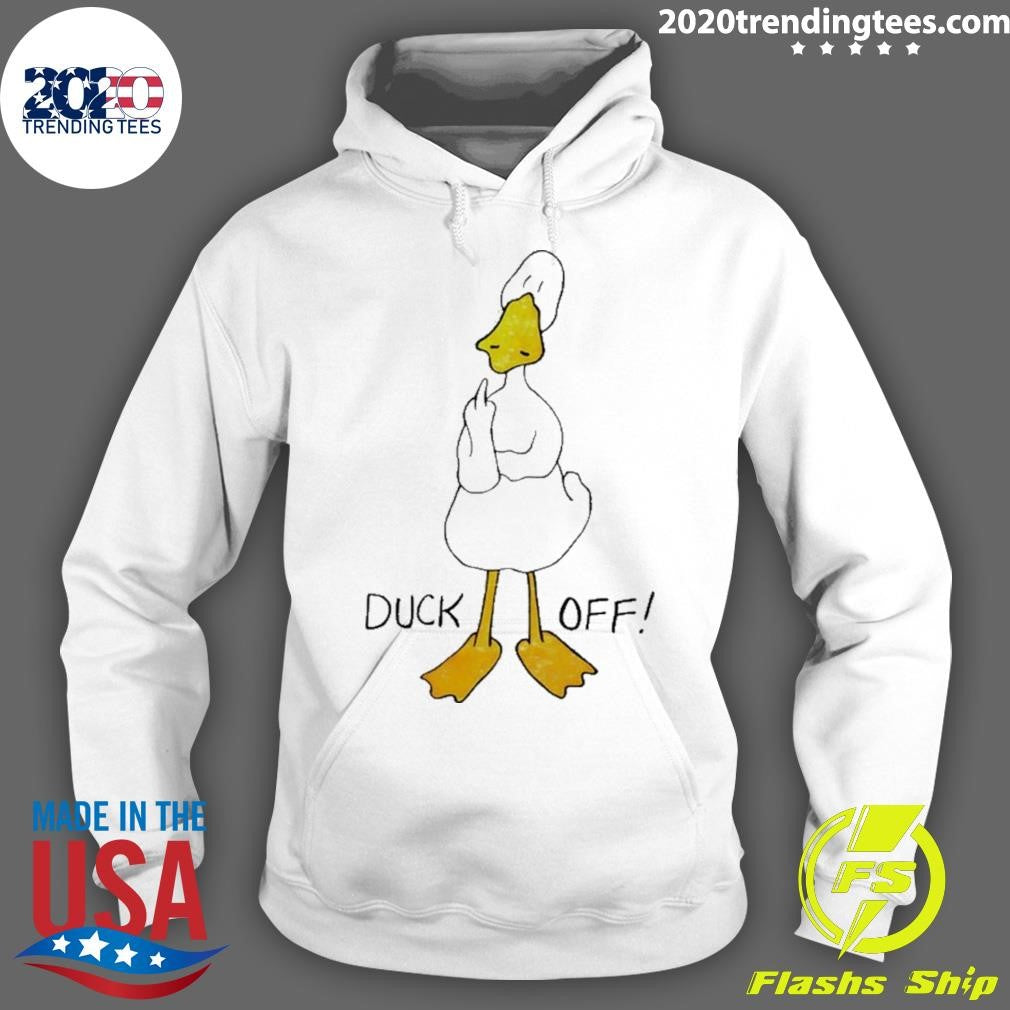 Duck Off Giving The Middle Finger Funny Shirt