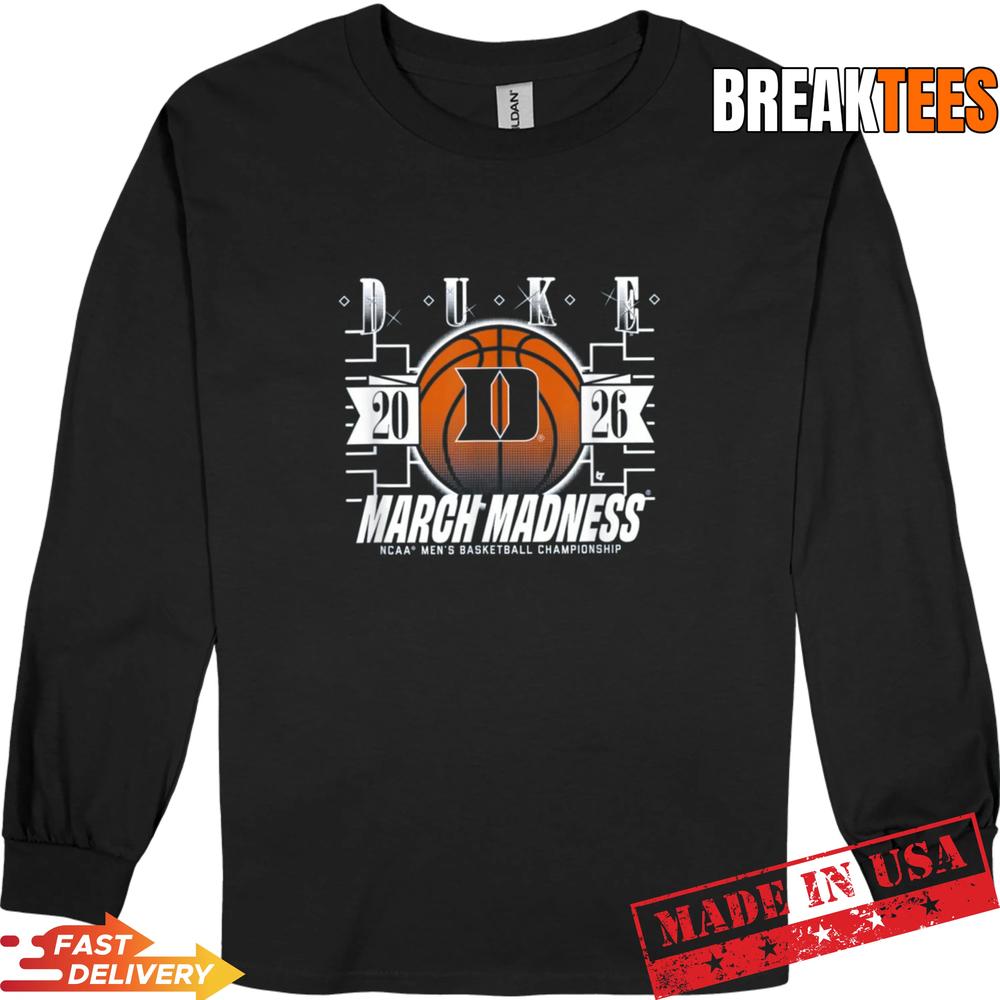 Duke Blue Devils 2026 March Madness Basketball Tournament Bracket T-Shirt