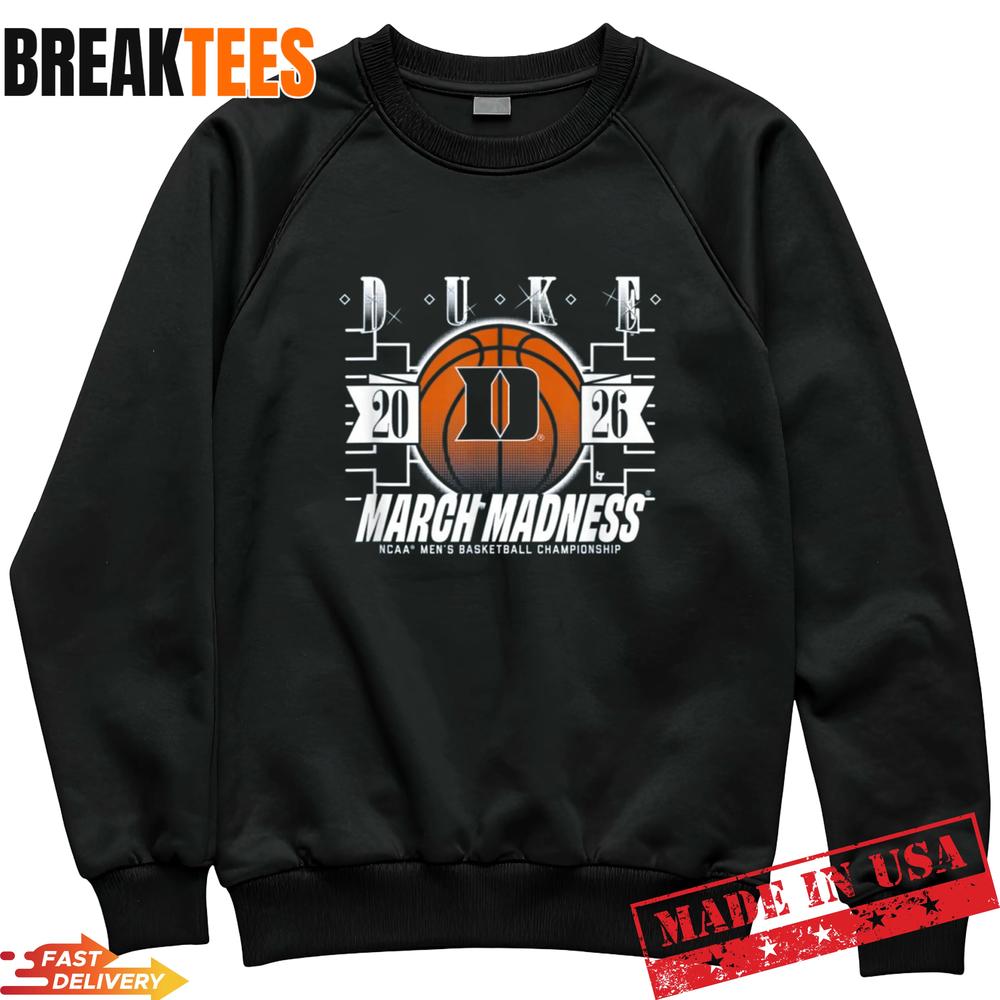 Duke Blue Devils 2026 March Madness Basketball Tournament Bracket T-Shirt