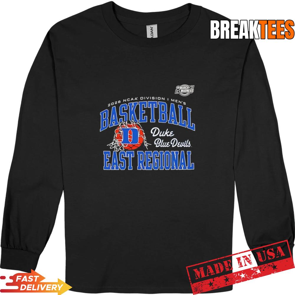 Duke Blue Devils 2026 NCAA D1 Men’s Basketball East Regional T-Shirt