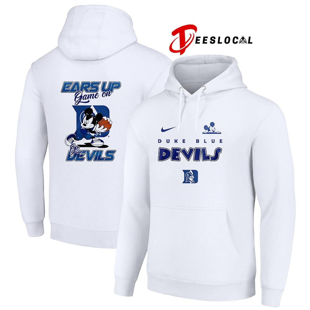 Duke Blue Devils x Mickey Mouse ears up game on shirt