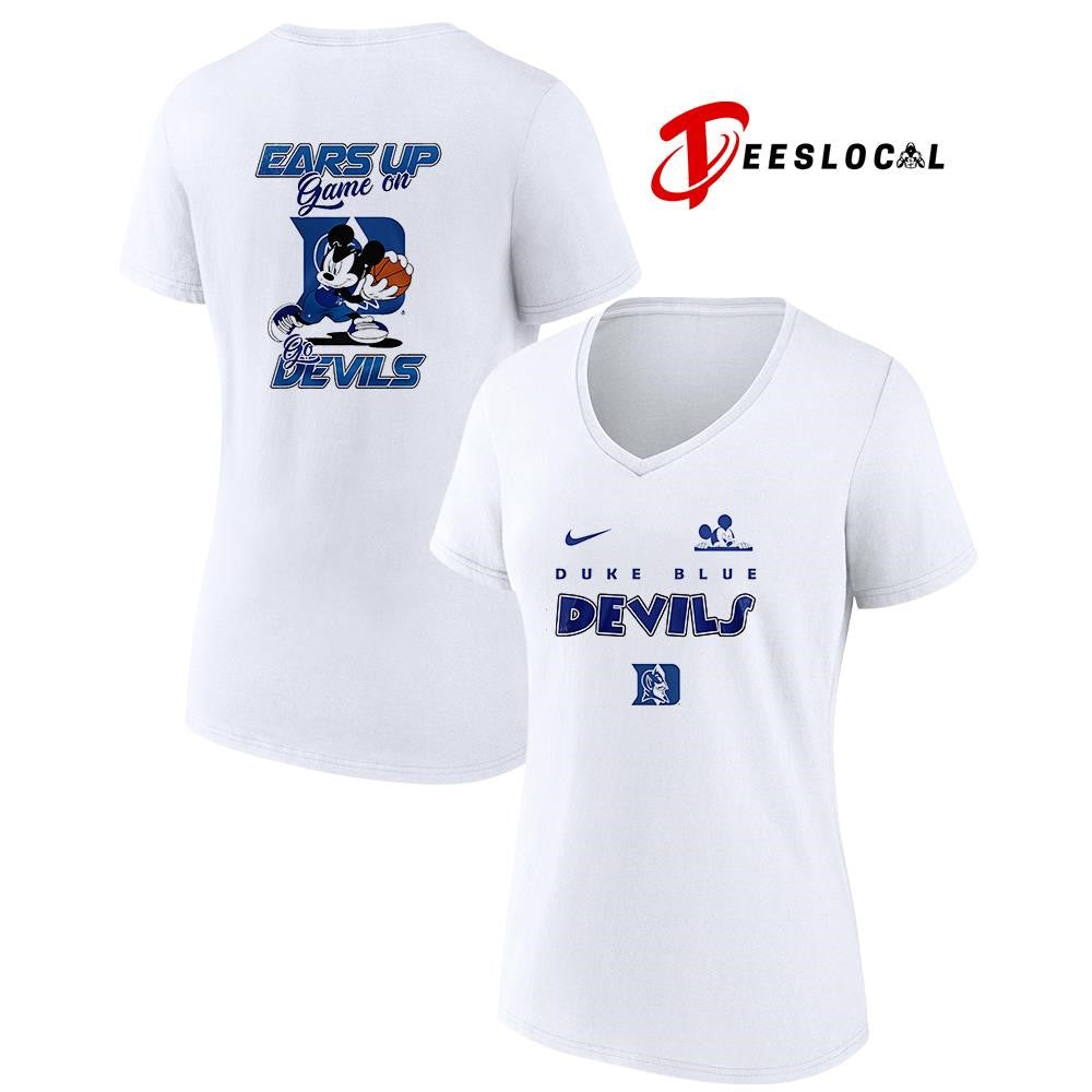 Duke Blue Devils x Mickey Mouse ears up game on shirt