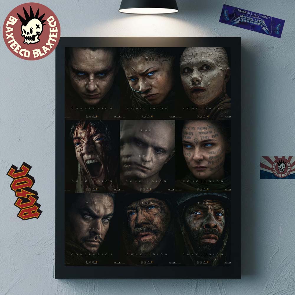 Dune 3 All Character Posters Combined The Epic Conclusion Home Decor Poster Canvas