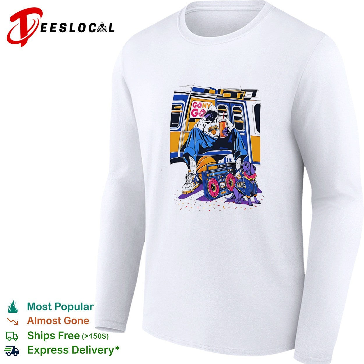 Dunkin’ Knicks New York Subway donut Streetwear style shirt