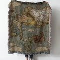 ELDEN RING map Woven Tapestry Throw Blanket with Fringe