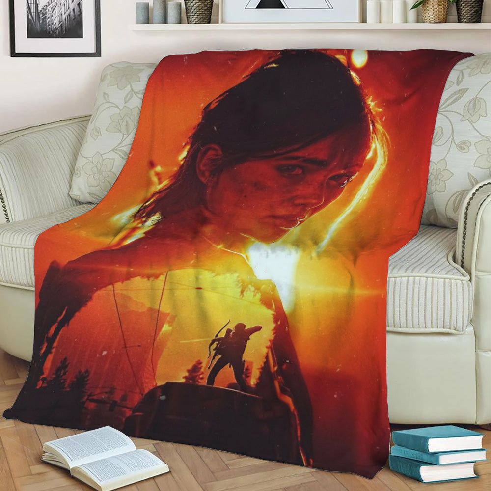 ELLIE THE LAST OF US 2 Fleece Throw Blanket