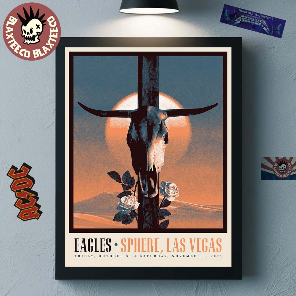 Eagles Live At Spheres Las Vegas Concert Poster On October 31 And November 1 2025 Home Decor Poster Canvas