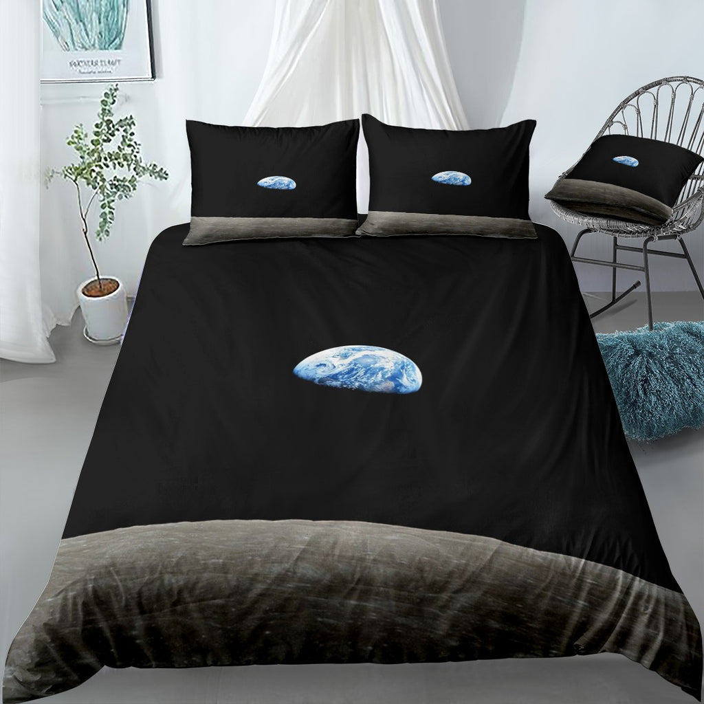 Earthrise Apollo 8 Bedding Set (Duvet Cover & Pillow Shams)