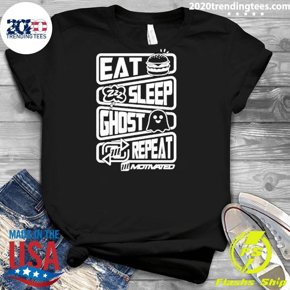 Eat Sleep Ghost Repeat Shirt