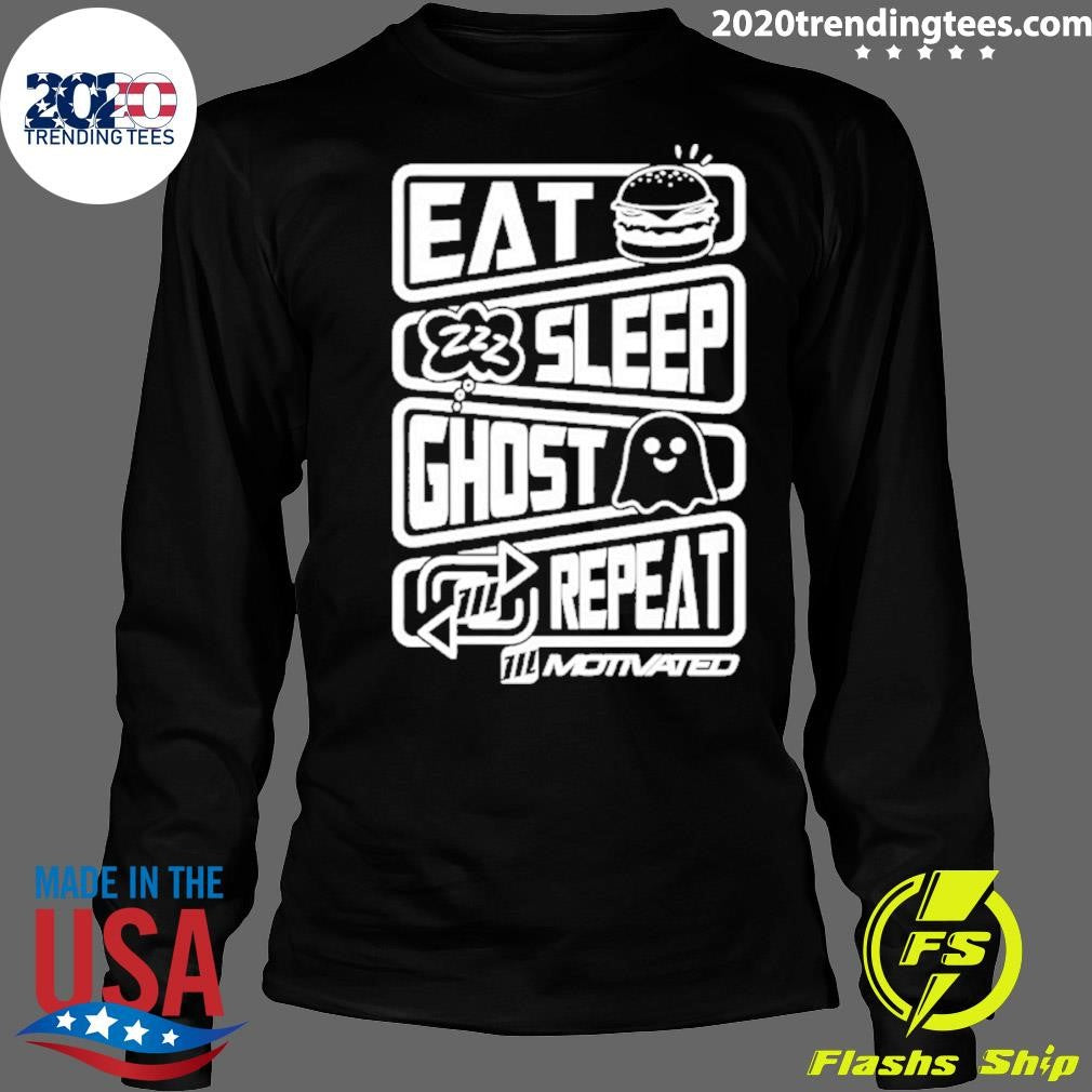 Eat Sleep Ghost Repeat Shirt