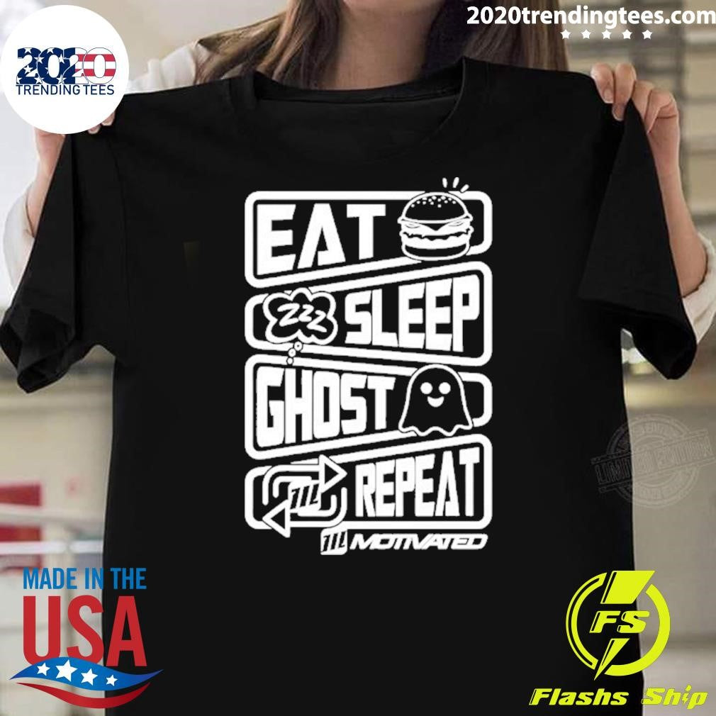 Eat Sleep Ghost Repeat Shirt