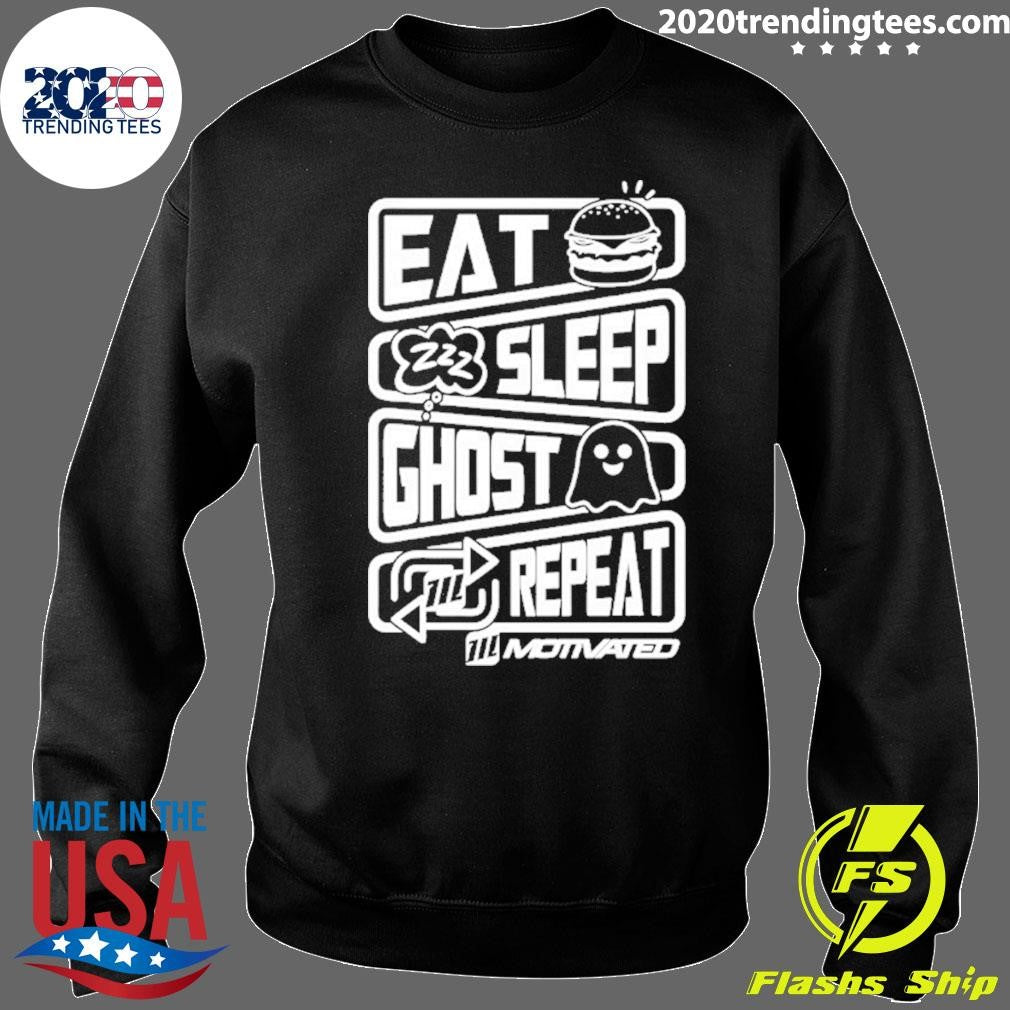 Eat Sleep Ghost Repeat Shirt