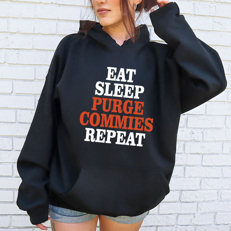 Eat Sleep Purge Commies Repeat Anti Communist Shirt