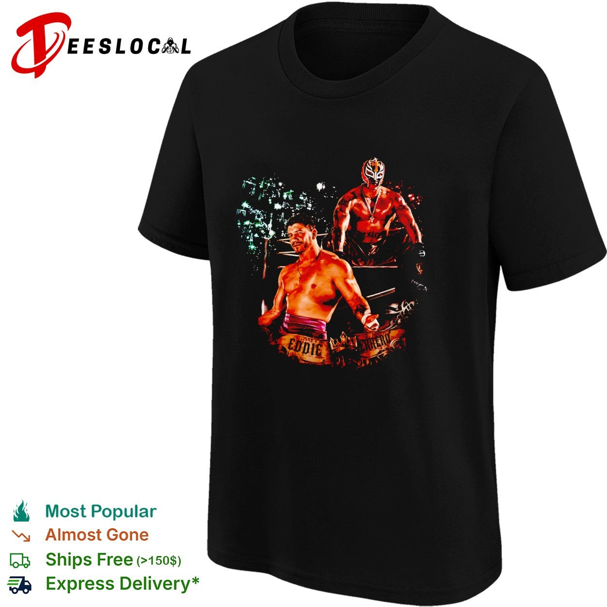 Eddie Guerrero Rey Mysterio WWE graphic shirt