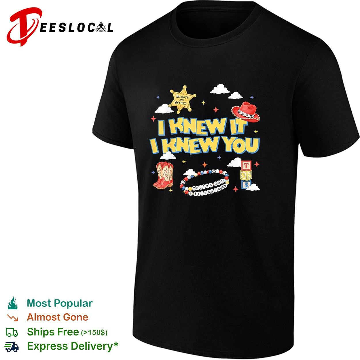 I knew it I knew you cowboy hat western badge graphic shirt