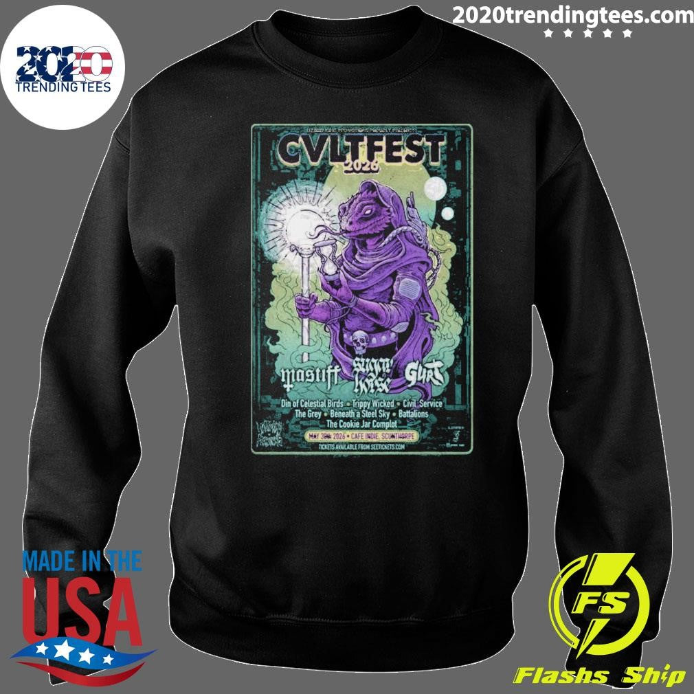CVLt fest 2026 Din Of Celestial Birds Scunthorpe Café Independent, UK May 30 2026 Tour Shirt