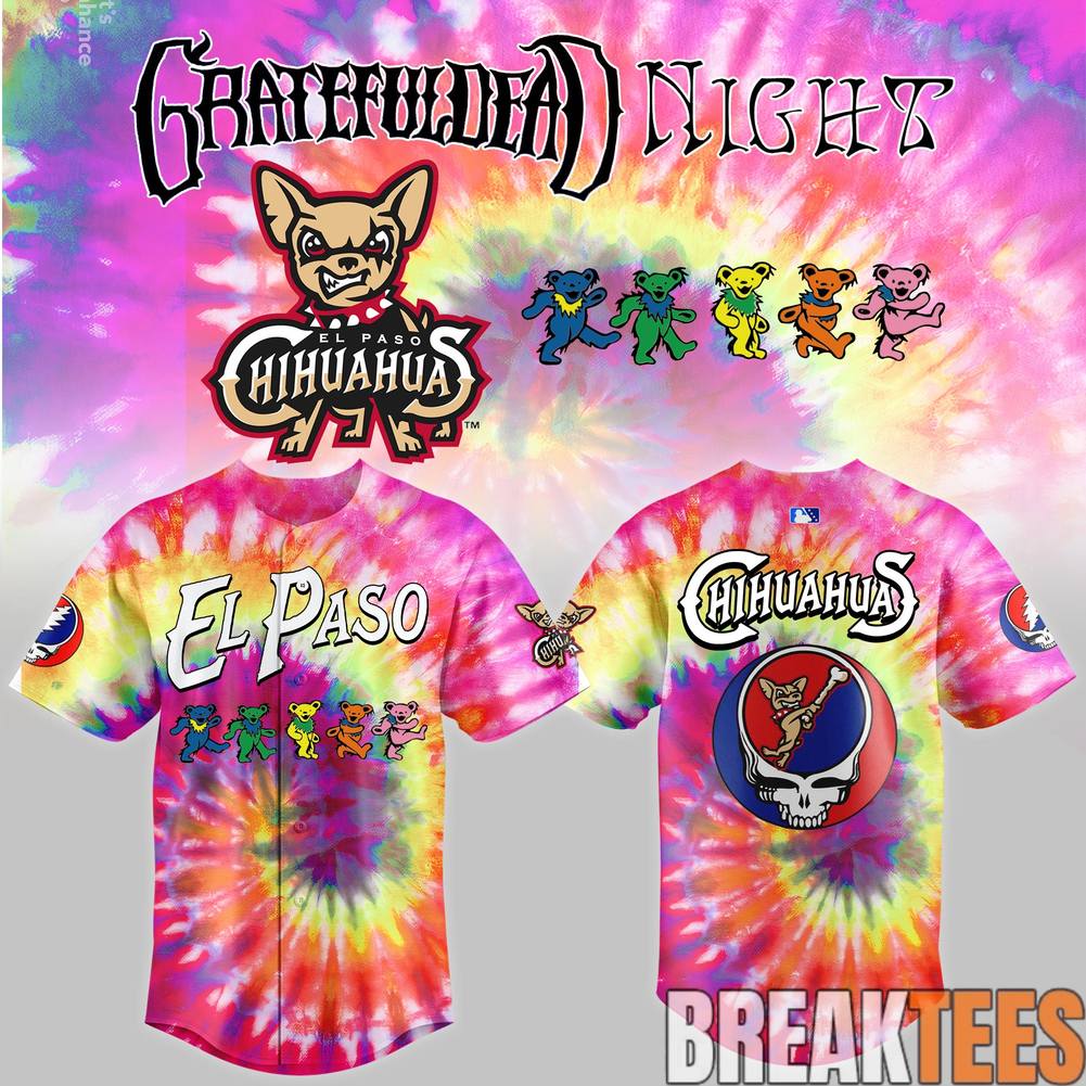 El Paso Chihuahuas x Grateful Dead Night Jersey