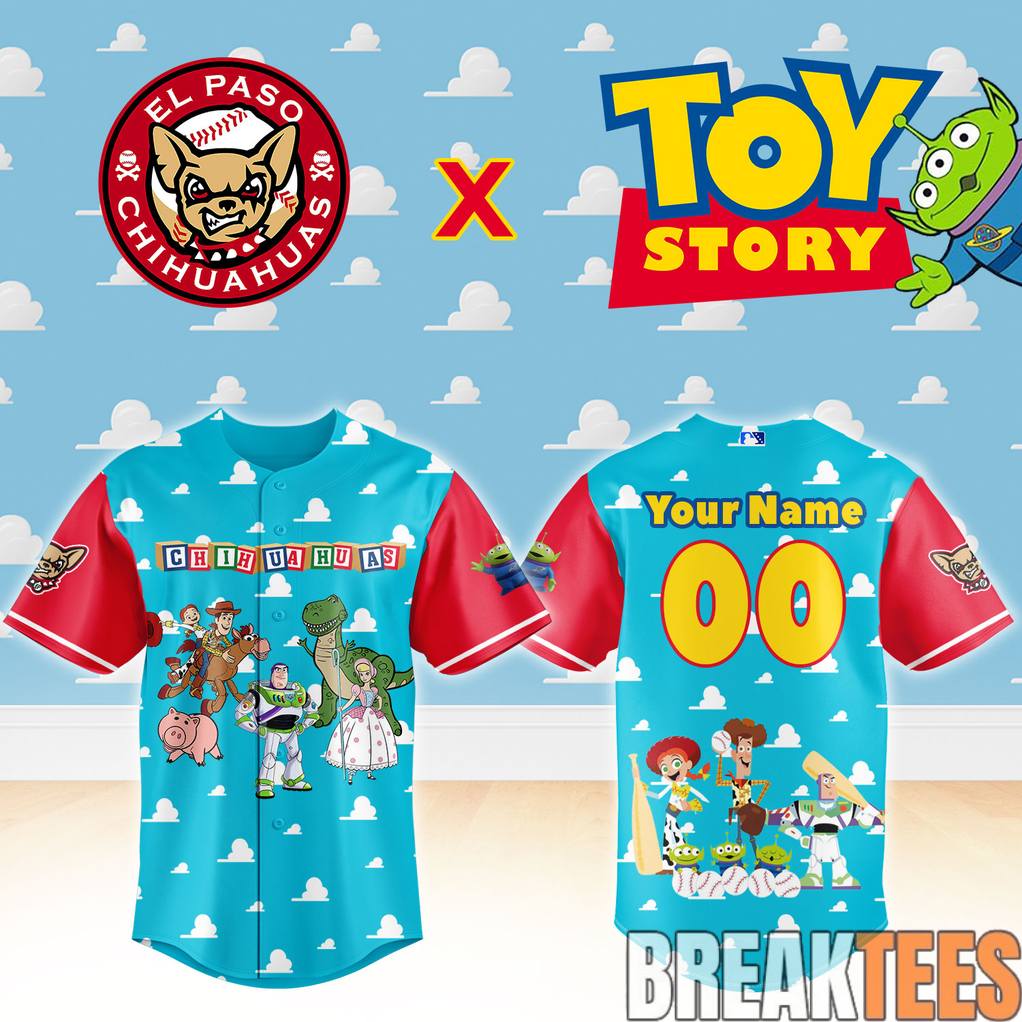 El Paso Chihuahuas x Toy Story Night Custom Baseball Jersey