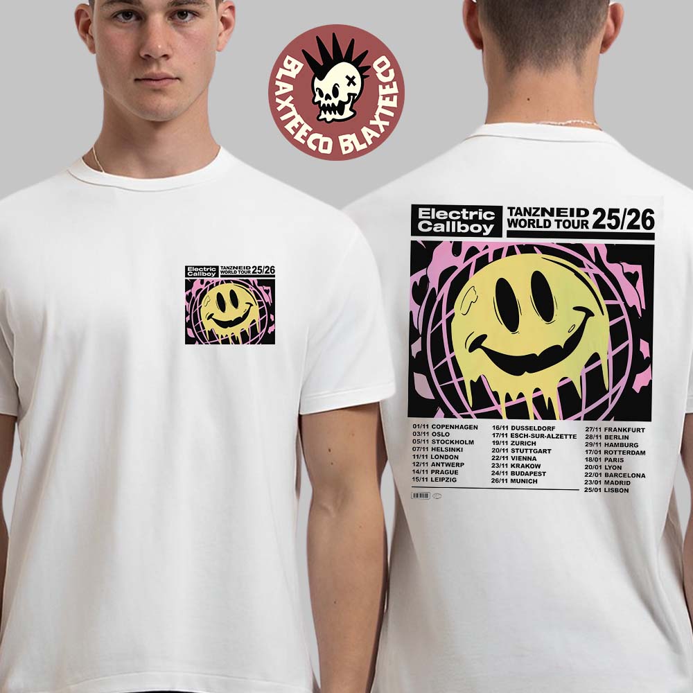 Electric Callboy Tanzneid World Tour 2025 2026 Dripping Smile T-Shirt