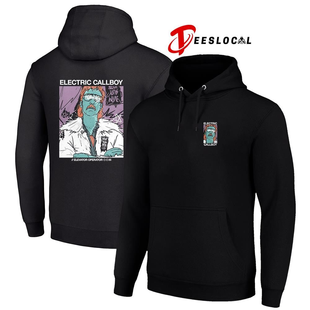 Electric Callboy elevator operator scratch shirt