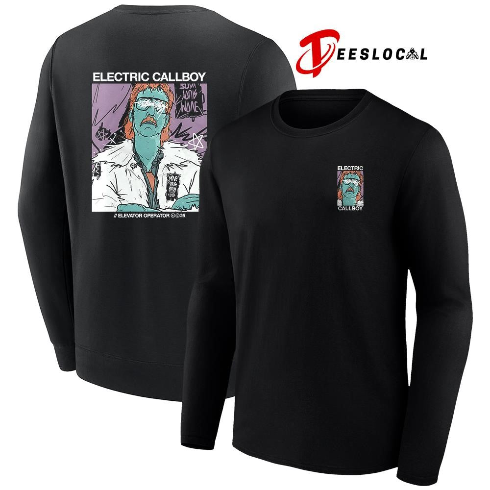 Electric Callboy elevator operator scratch shirt