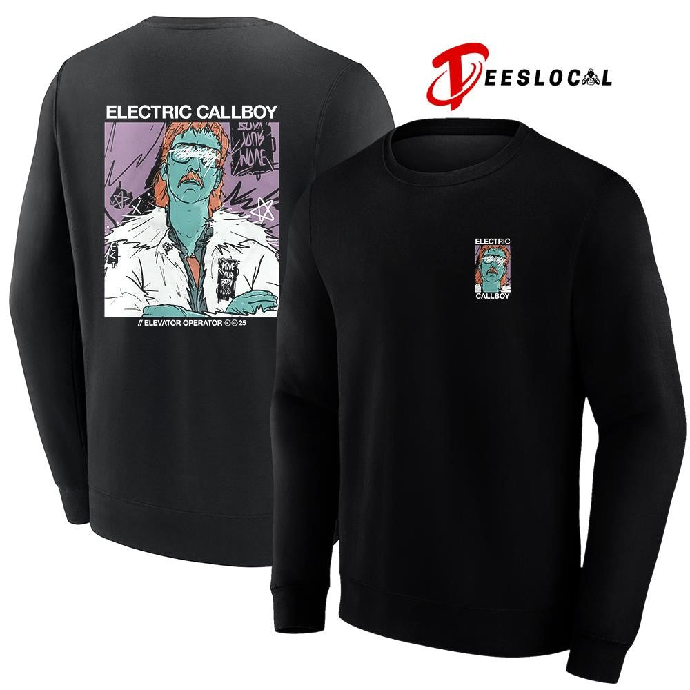 Electric Callboy elevator operator scratch shirt