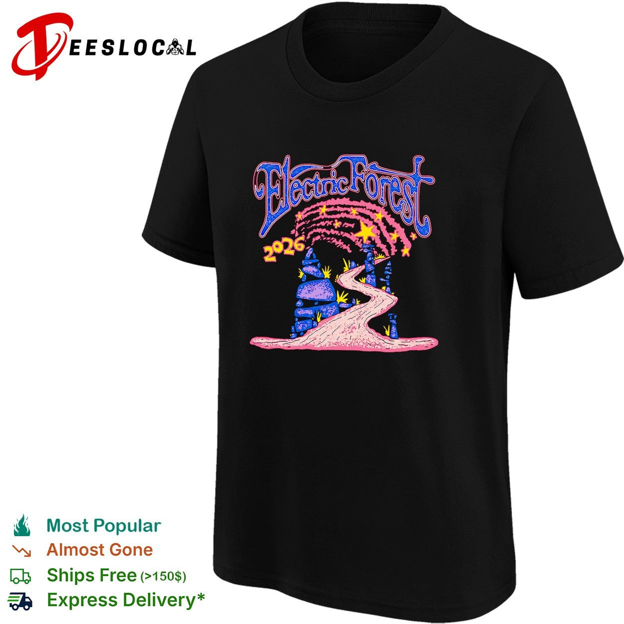 Electric Forest 2026 castle archway path shirt