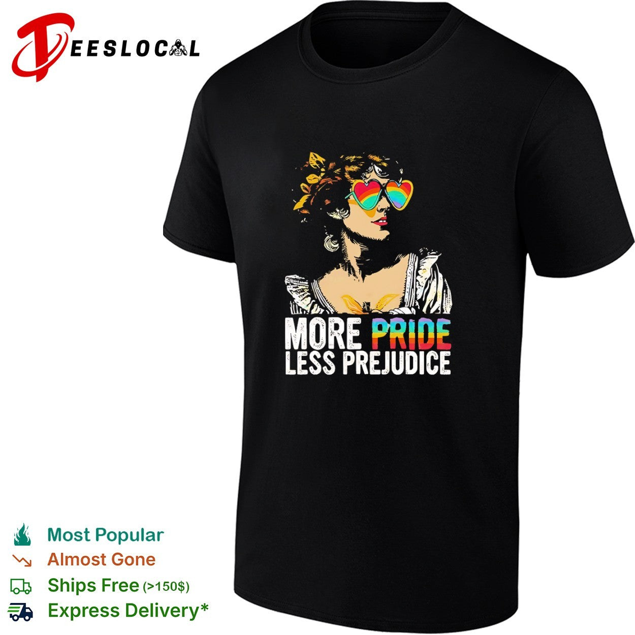Elizabeth Bennet Jane Austen More Pride Less Prejudice shirt