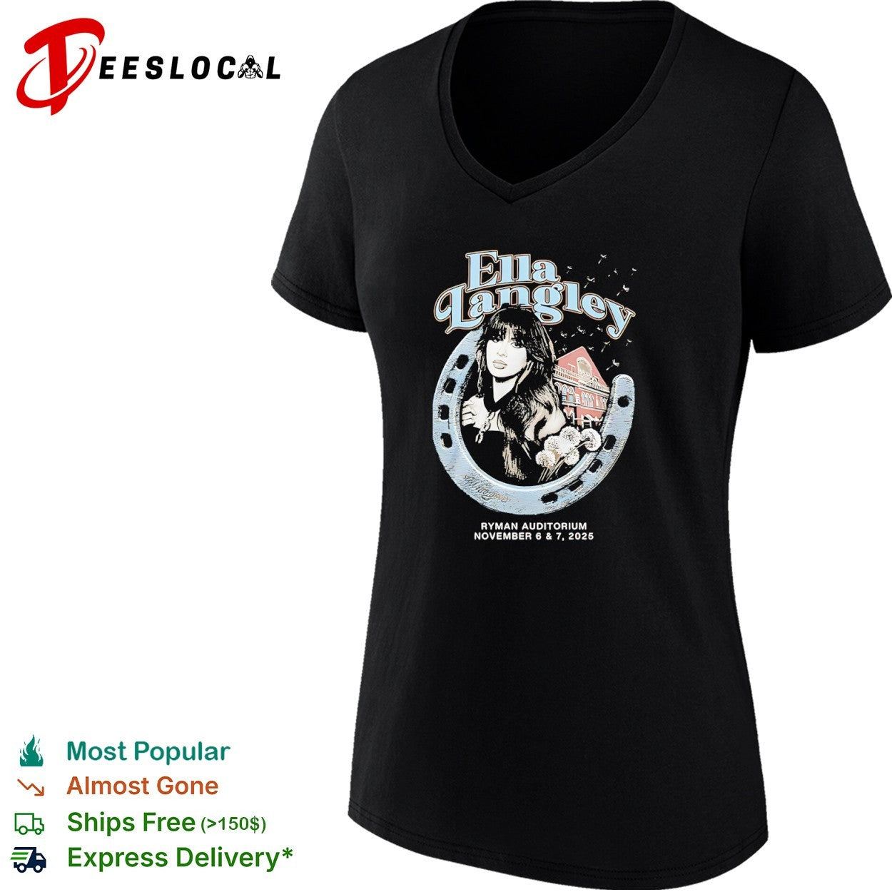Ella Langley Ryman Auditorium November 6 7 2025 shirt