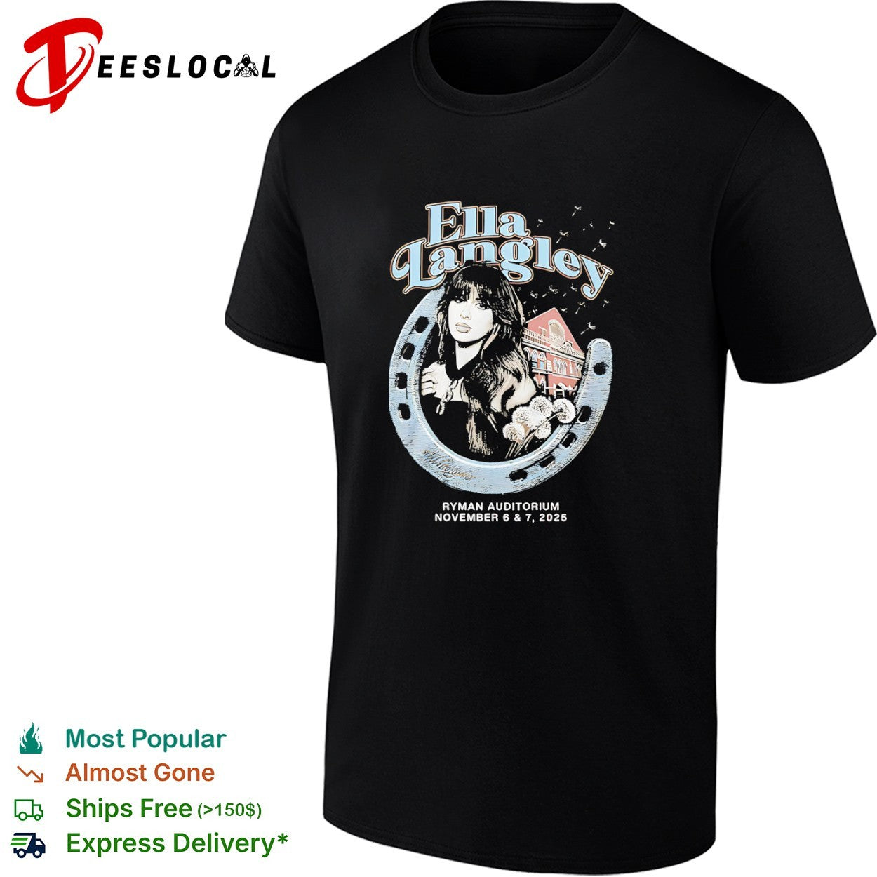 Ella Langley Ryman Auditorium November 6 7 2025 shirt
