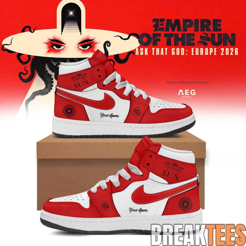 Empire Of The Sun Ask The God Tour 2026 Custom Air Jordan 1 Sneaker