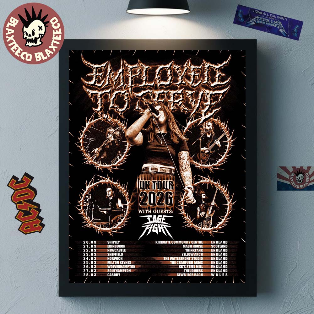 Employed To Serve UK Tour 2026 Schedule Dates Home Decor Poster Canvas