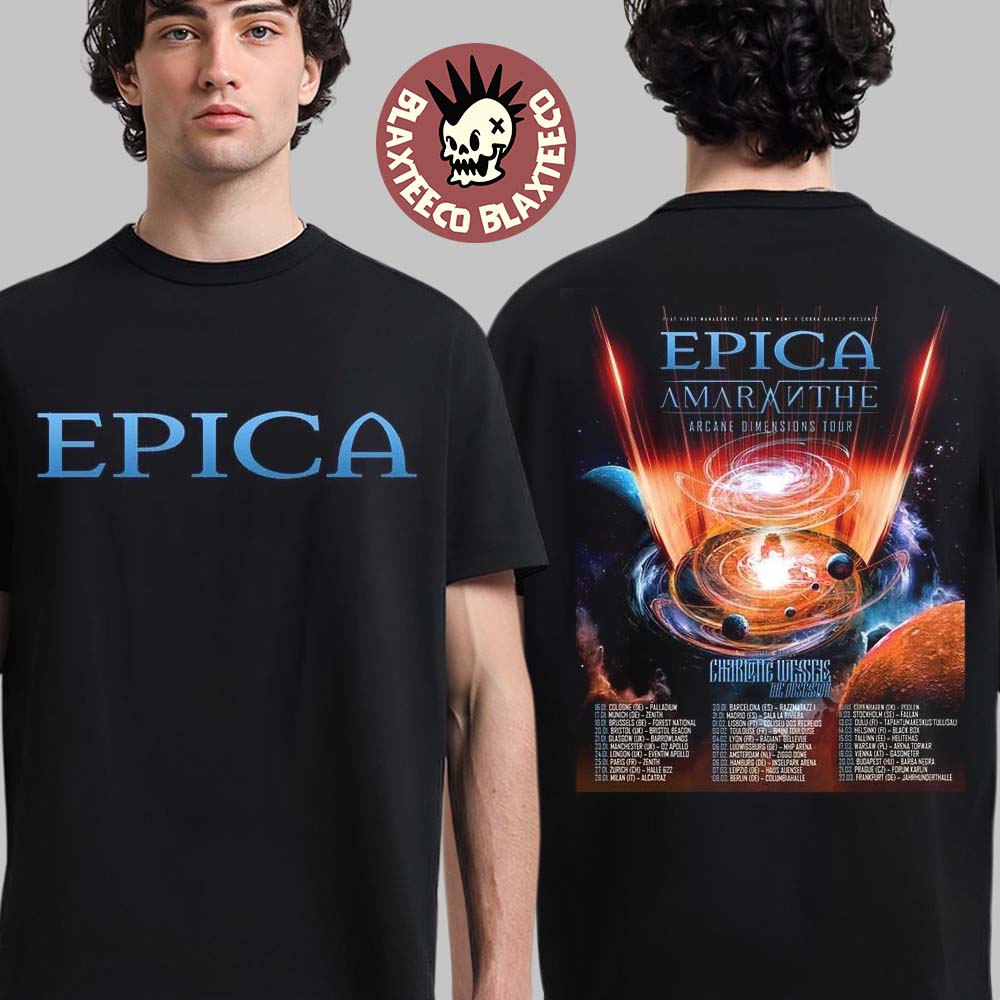 Epica Arcane Dimensions Tour 2026 Europe And UK Schedule Dates T-Shirt
