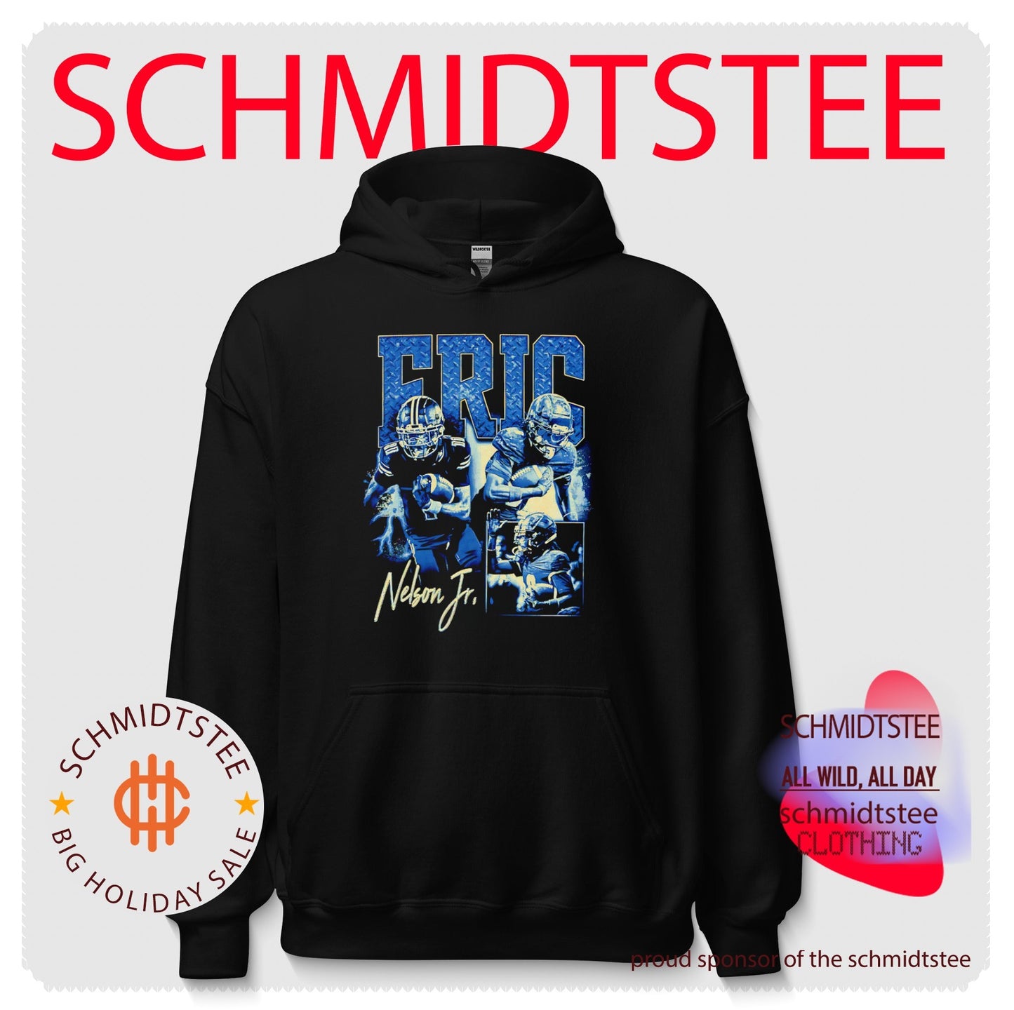Eric Nelson Jr New Hampshire Wildcats Football graphic shirt