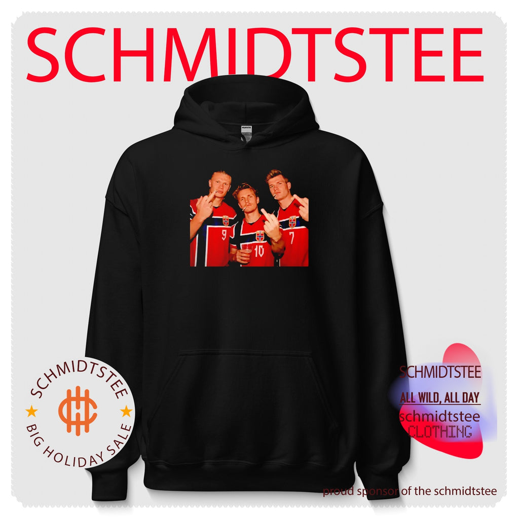 Erling Haaland Martin Odegaard and Alexander Sorloth Norway middle finger shirt