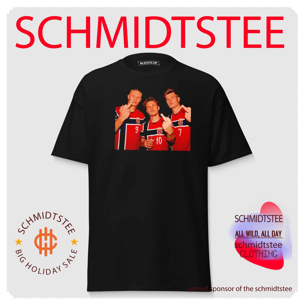 Erling Haaland Martin Odegaard and Alexander Sorloth Norway middle finger shirt