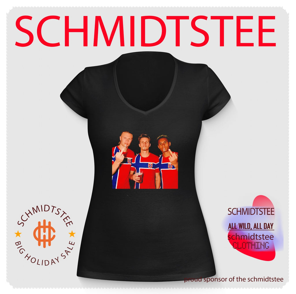 Erling Haaland Martin Odegaard and Alexander Sorloth Norway middle finger smoking shirt