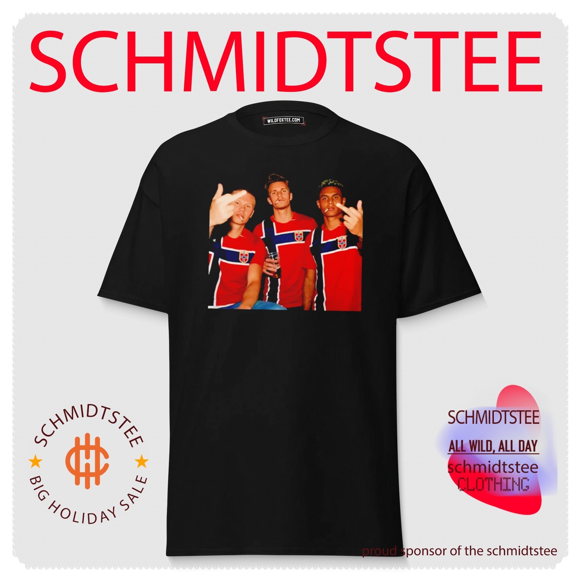 Erling Haaland Martin Odegaard and Curtis Jones Norway National Team middle finger shirt
