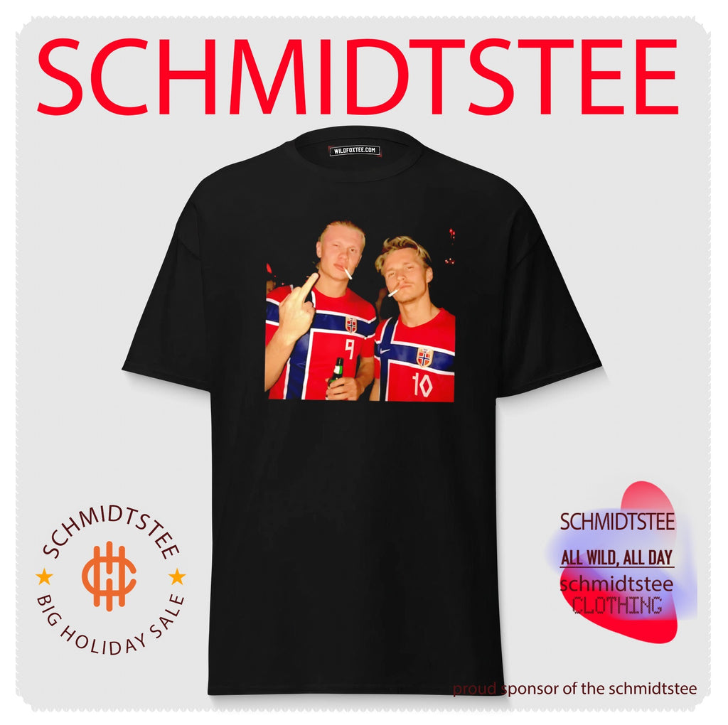 Erling Haaland and Martin Odegaard Norway smoking middle finger shirt