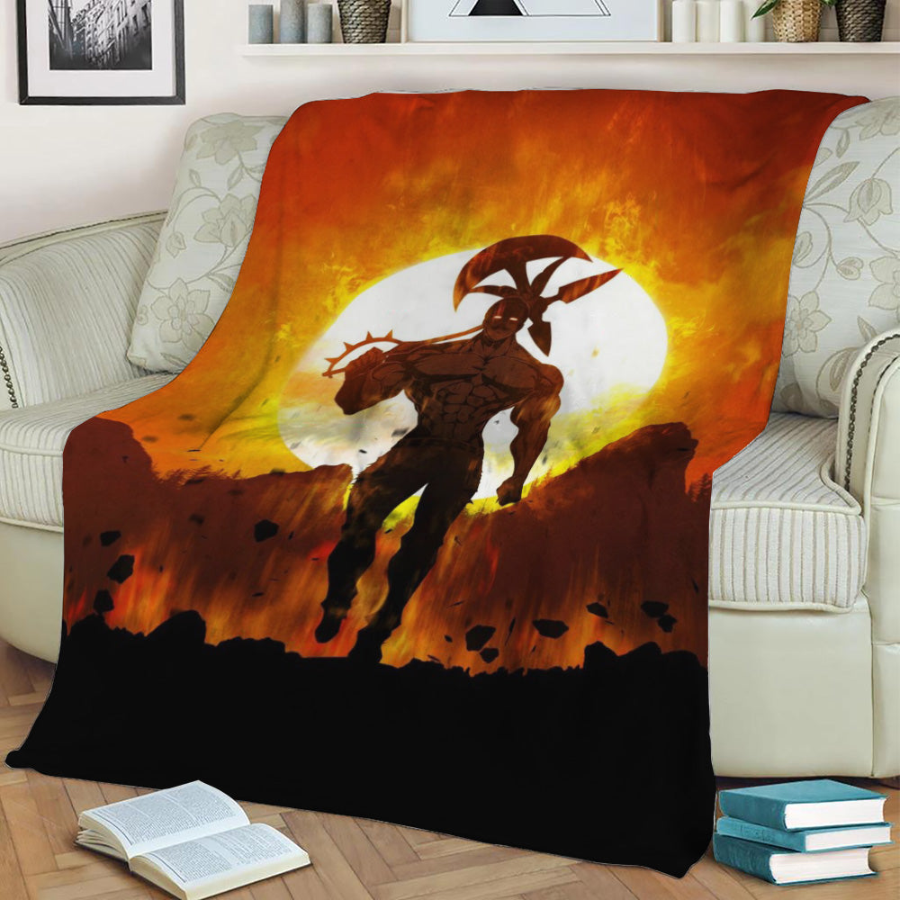 Escanor Fleece Throw Blanket