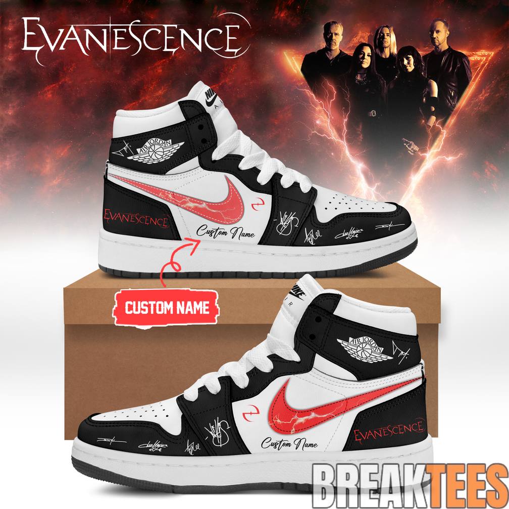 Evanescence World Tour 2026 Custom Air Jordan 1 Shoes