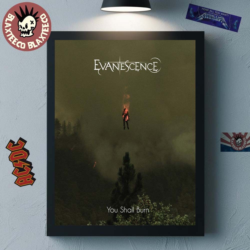 Evanescence You Shall Burn Cover Art Home Decor Poster Canvas