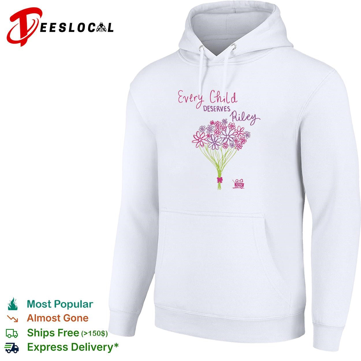 Every child deserves Riley floral bouquet shirt