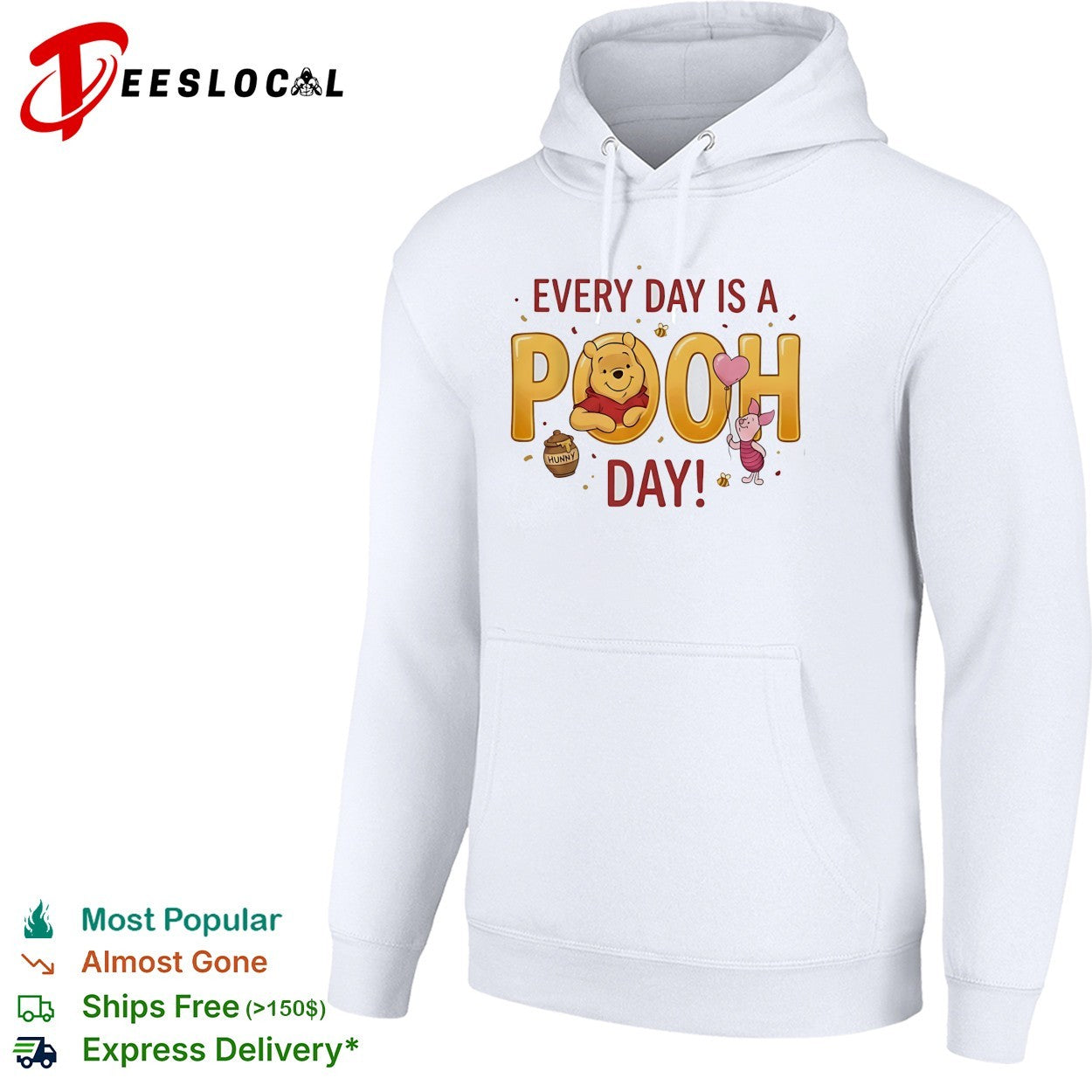 Every day is a Pooh day Winnie the Pooh and Piglet illustration graphic shirt