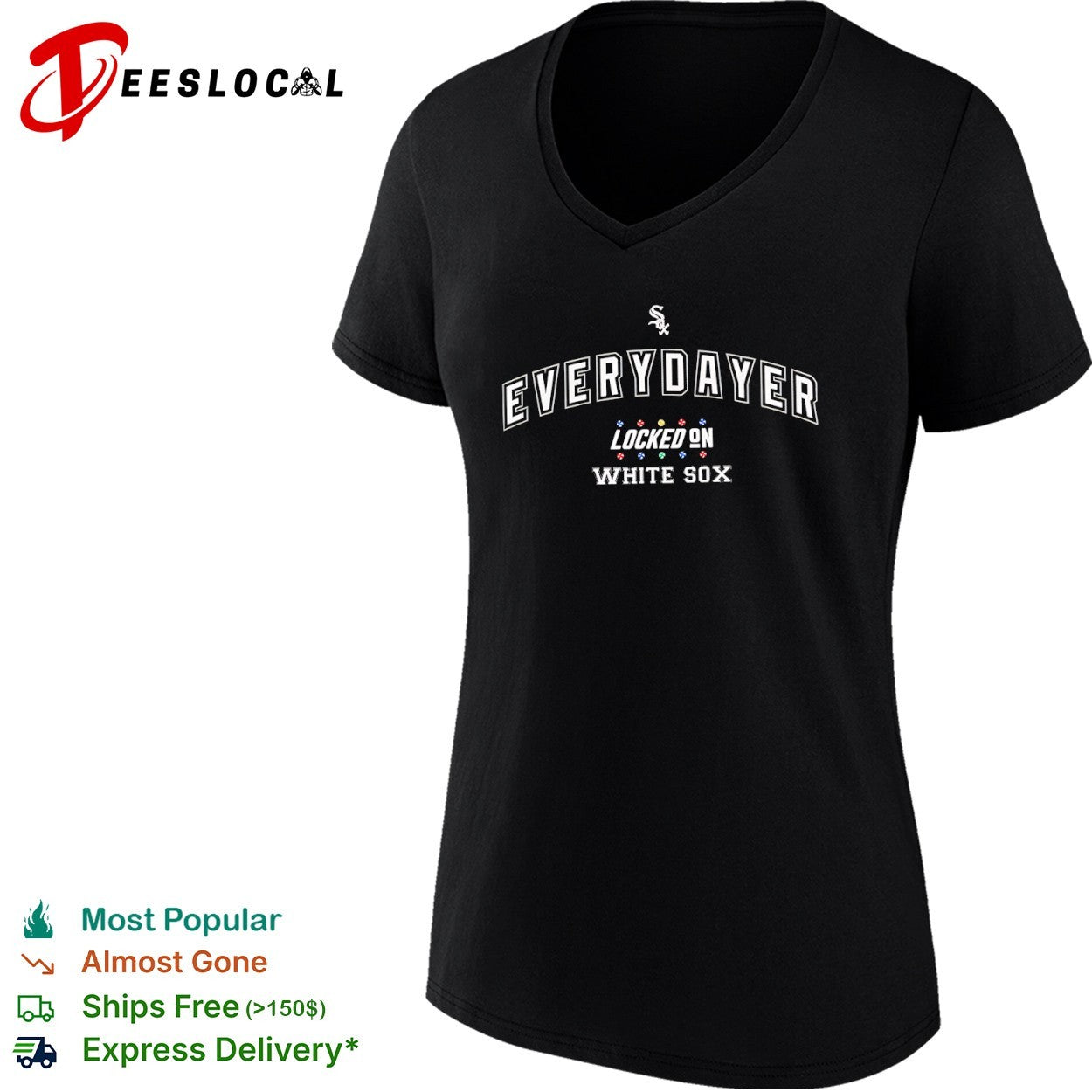 Everydayer Locked on White Sox Chicago shirt