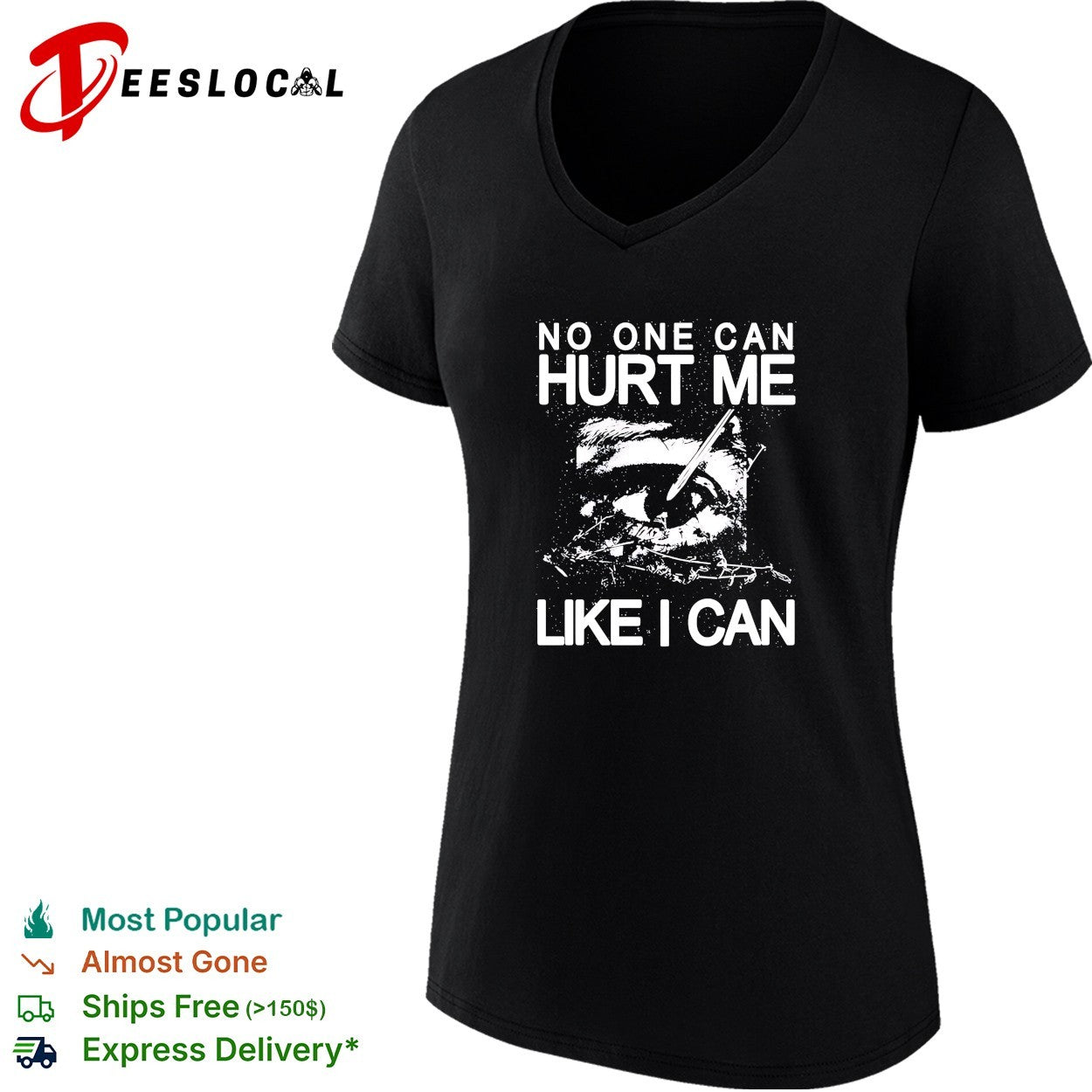 Eye no one can hurt me like I can shirt